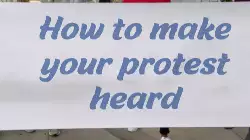 How to make your protest heard meme