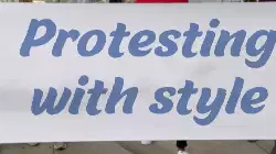 Protesting with style meme