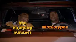Me, enjoying summer
Monkeypox meme