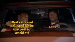 Red cup and collared shirt: the perfect antidote meme