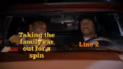 Taking the family car out for a spin meme