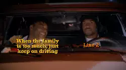 When the family is too much, just keep on driving meme