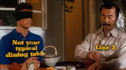Not your typical dining table meme