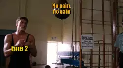 No pain, no gain meme