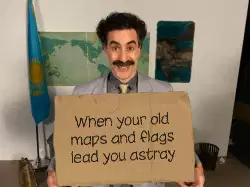 When your old maps and flags lead you astray meme