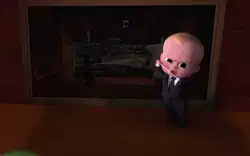 When The Boss Baby meets a real boss meme