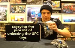 Enjoying the process of unboxing the UFC toys meme