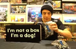 I'm not a box I'm a dog! meme