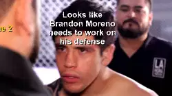Looks like Brandon Moreno needs to work on his defense meme