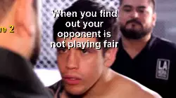 When you find out your opponent is not playing fair meme