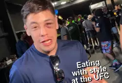 Eating with style at the UFC meme