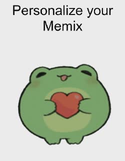 A Frog Holds Up A Heart 