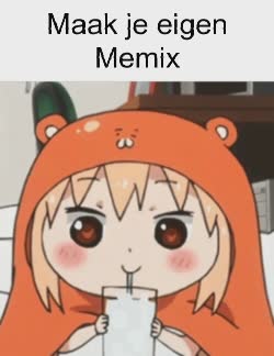 An Anime Character Sips Cup