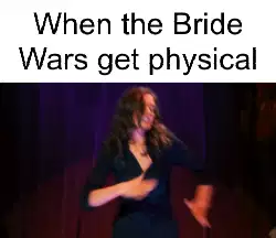 When the Bride Wars get physical meme