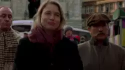 Here comes Bridget Jones and her famous red scarf meme