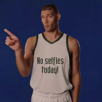 No selfies today! meme