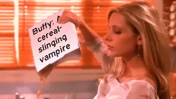 Buffy: A cereal-slinging vampire meme