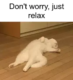 Don't worry, just relax meme