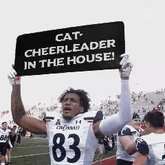 Cat-cheerleader in the house! meme