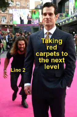 Taking red carpets to the next level meme