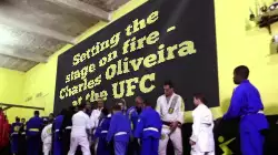Setting the stage on fire - Charles Oliveira at the UFC meme