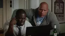 The Rock and Kevin Hart: not your typical movie night meme