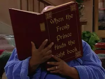 When the Fresh Prince finds the right book meme