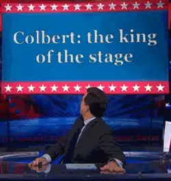 Colbert: the king of the stage meme