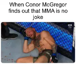 When Conor McGregor finds out that MMA is no joke meme