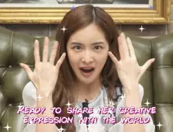 Ready to share her creative expression with the world meme
