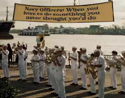 Navy Officers: When you have to do something you never thought you'd do meme