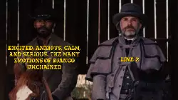 Excited, anxious, calm, and serious: The many emotions of Django Unchained meme
