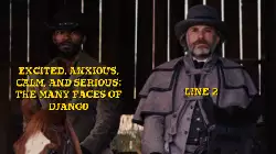 Excited, anxious, calm, and serious: The many faces of Django meme