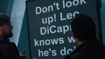 Don't look up! Leo DiCaprio knows what he's doing meme