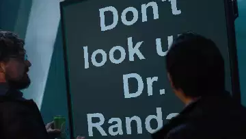 Don't look up, Dr. Randall! meme