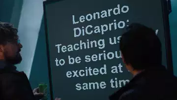 Leonardo DiCaprio: Teaching us how to be serious and excited at the same time meme