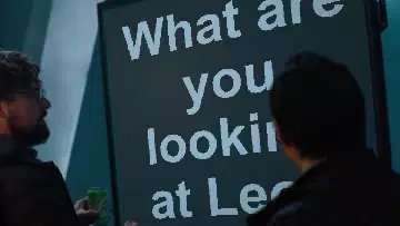 What are you looking at Leo? meme