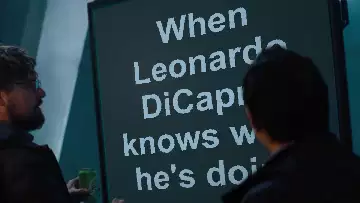 When Leonardo DiCaprio knows what he's doing meme