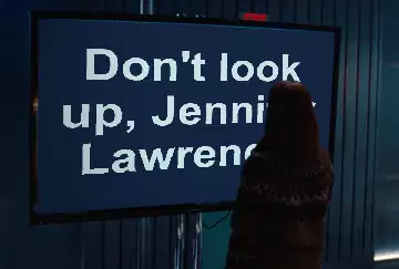 Don't look up, Jennifer Lawrence! meme