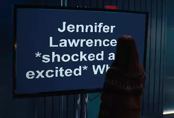 Jennifer Lawrence: *shocked and excited* What?! meme