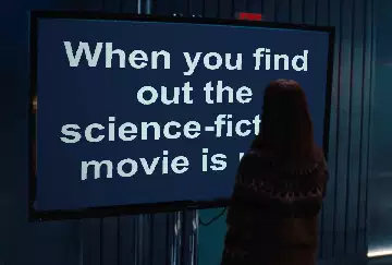 When you find out the science-fiction movie is real meme