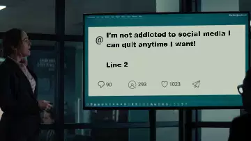 I'm not addicted to social media I can quit anytime I want! meme