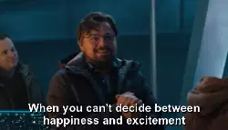 When you can't decide between happiness and excitement meme