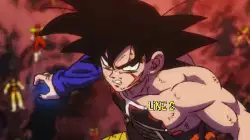 Goku: When you find out your hair isn't as big as you thought meme