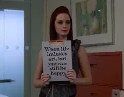 When life imitates art, but you can still be happy meme