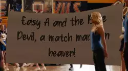 Easy A and the Blue Devil, a match made in heaven! meme