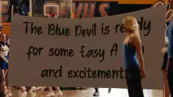 The Blue Devil is ready for some Easy A fun and excitement! meme