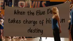 When the Blue Devil takes charge of his own destiny meme