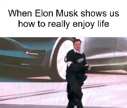 When Elon Musk shows us how to really enjoy life meme