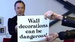 Wall decorations can be dangerous! meme